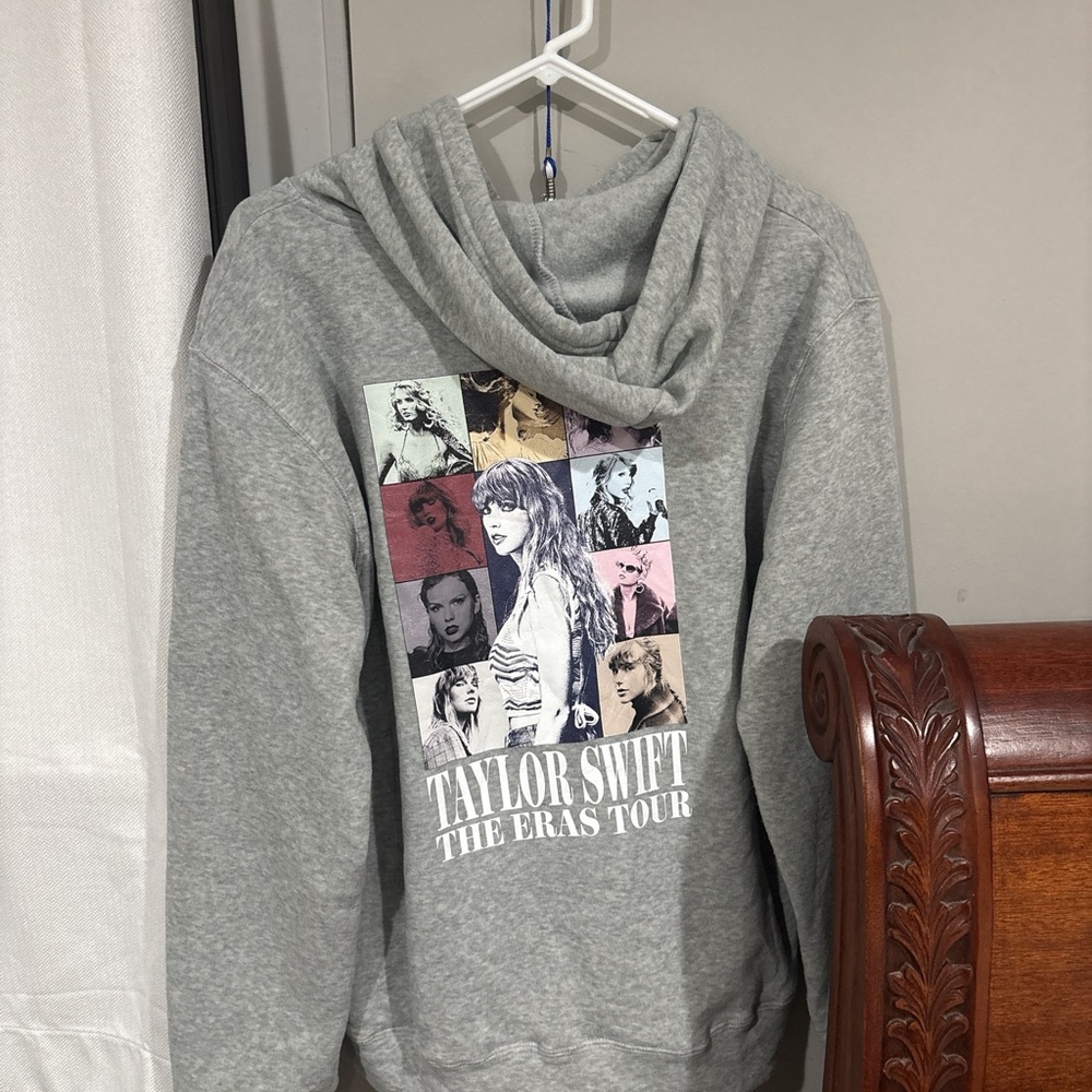 Taylor Swift The Eras Tour Gray Hoodie